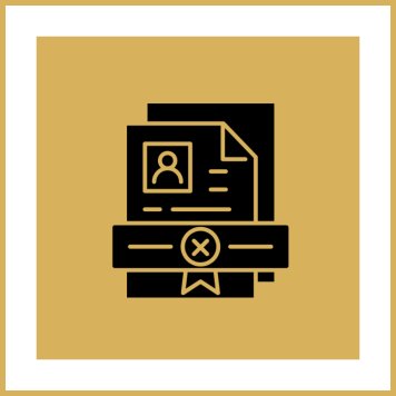 Rejected document illustration
